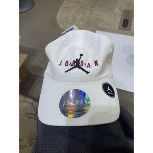 Air Nike Youth Jordan  Jumpman  White Hat Adjustable  Fit One Size